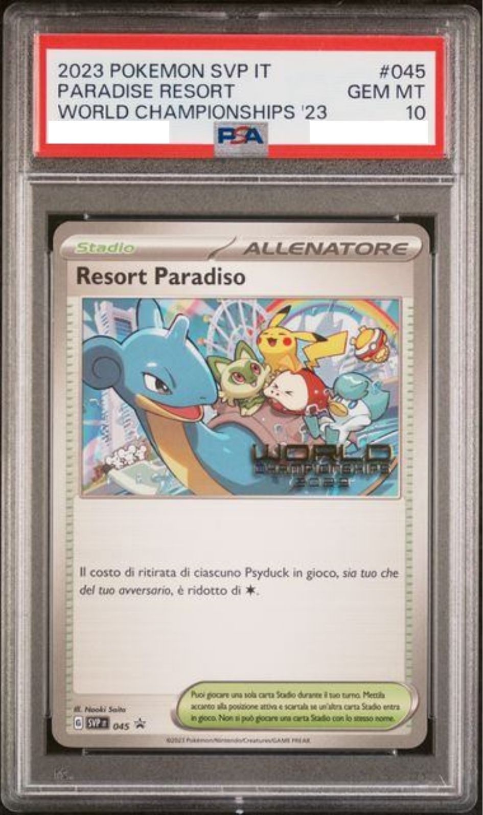 〔PSA10鑑定済〕パラダイスリゾート(イタリア語)【P】{SV-P} [その他]