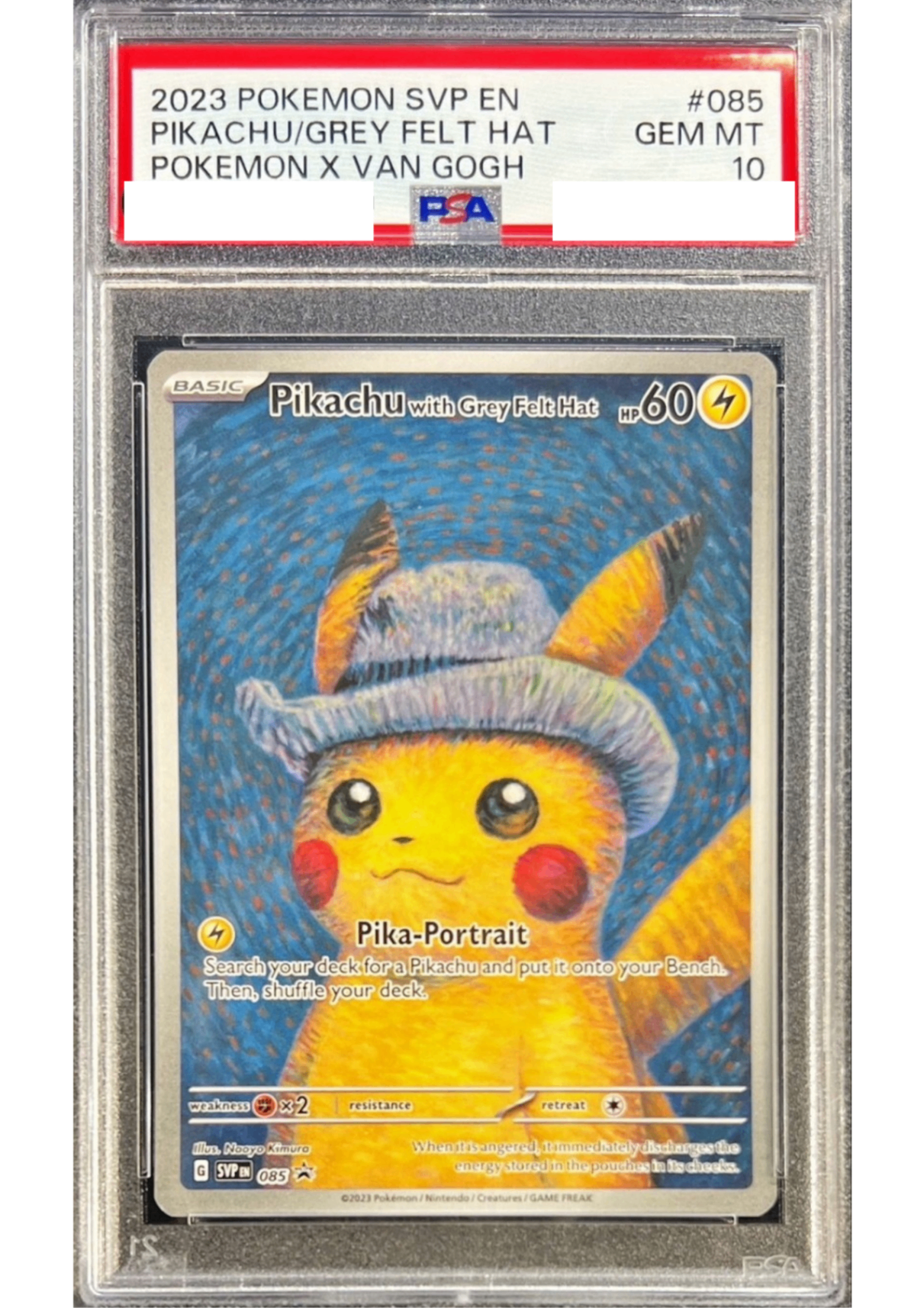 〔PSA10鑑定済〕Pikachu with Grey Felt Hat(ゴッホピカチュウ)【P】{085/SV-P} [その他]