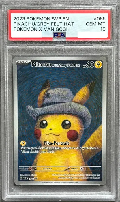 〔PSA10鑑定済〕Pikachu with Grey Felt Hat(ゴッホピカチュウ)【P】{085/SV-P} [その他]